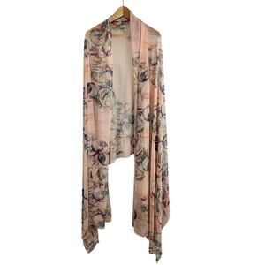 ALA von Auersperg Mesh Shawl Long Cover  Wrap Up Abstract